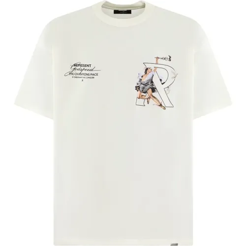 Stylish Hermes T-Shirt , male, Sizes: L, S, XS, M - Represent - Modalova