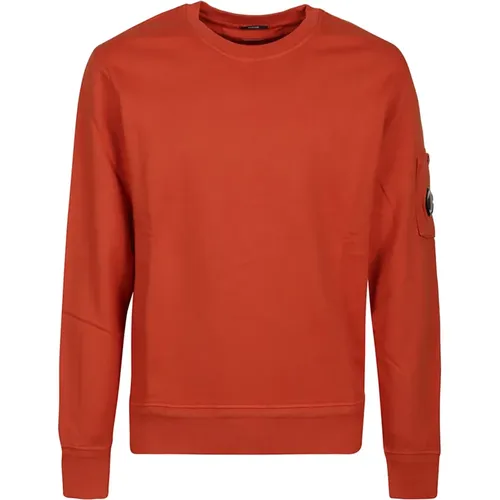 Harvest Pumpkin Resist Gefärbter Sweatshirt , Herren, Größe: XL - C.P. Company - Modalova
