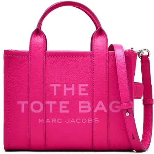 Fuchsia Leder Umhängetasche mit Logo , Damen, Größe: ONE Size - Marc Jacobs - Modalova