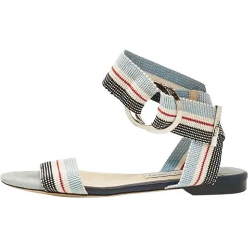 Pre-owned Canvas sandals , female, Sizes: 4 UK - Jimmy Choo Pre-owned - Modalova