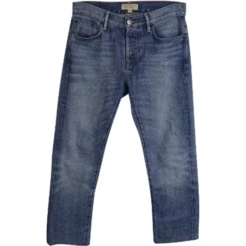 Pre-owned Cotton jeans , male, Sizes: W32 - Burberry Vintage - Modalova