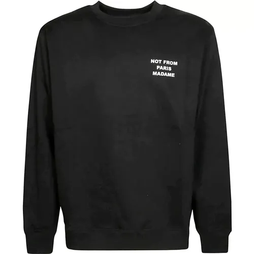 Slogan Crewneck Sweatshirt , male, Sizes: XS, L, S - Drole de Monsieur - Modalova