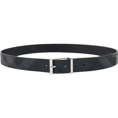 Reversible Belt with Metal Buckle , male, Sizes: 100 CM - Burberry - Modalova