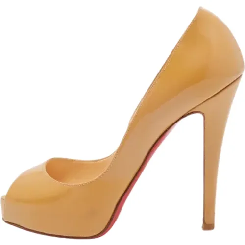 Pre-owned Leather heels , female, Sizes: 2 UK - Christian Louboutin Pre-owned - Modalova