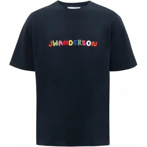 Besticktes Logo T-Shirt , Damen, Größe: S - JW Anderson - Modalova