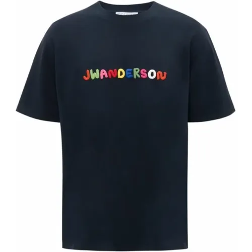 Besticktes Logo T-Shirt , Damen, Größe: XS - JW Anderson - Modalova