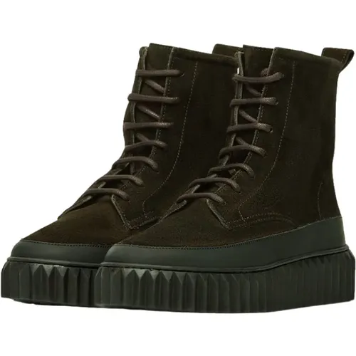 Army Leather Boots , female, Sizes: 6 UK, 3 UK, 5 UK, 7 UK - Voile blanche - Modalova
