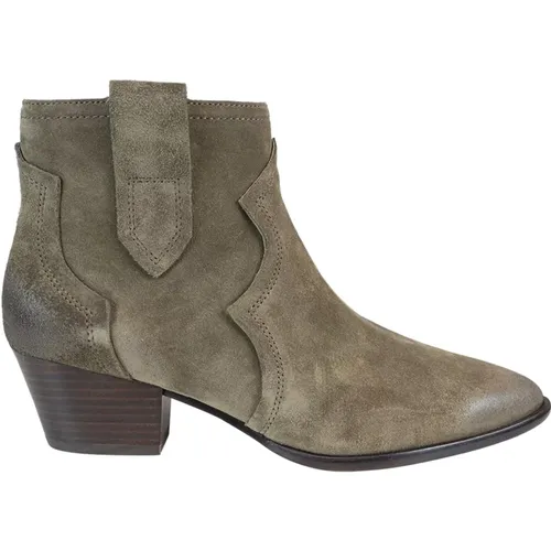 Rustic Leather Ankle Boots , female, Sizes: 6 UK, 3 UK, 4 UK - Ash - Modalova