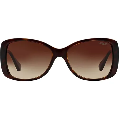 Quadratische Oversized Sonnenbrille , Damen, Größe: 56 MM - Vogue - Modalova