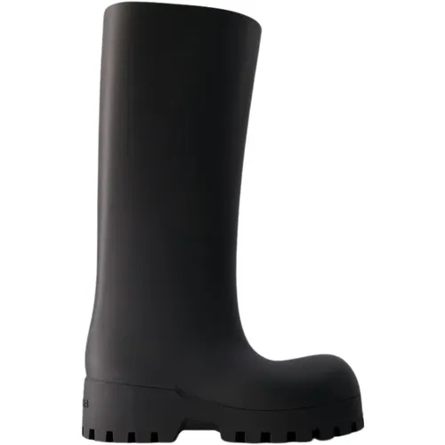 Noir Bulldozer Boots - Synthetic Leather , female, Sizes: 8 UK - Balenciaga - Modalova