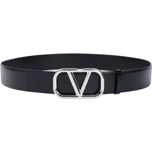 Nero Buckle Gürtel , Herren, Größe: 95 CM - Valentino Garavani - Modalova