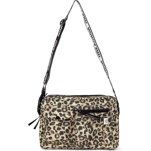 Leopard Print Shoulder Bag , female, Sizes: ONE SIZE - Mads Nørgaard - Modalova