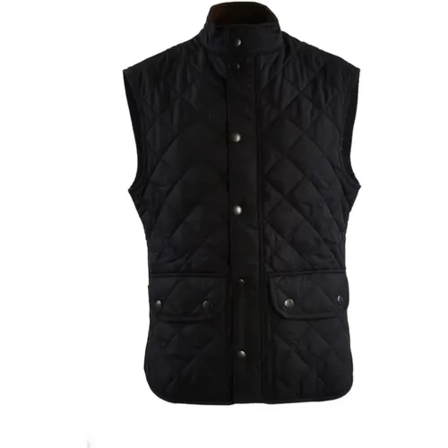 Nylon Men`s Vest with Zipper and Buttons , male, Sizes: L - Barbour - Modalova