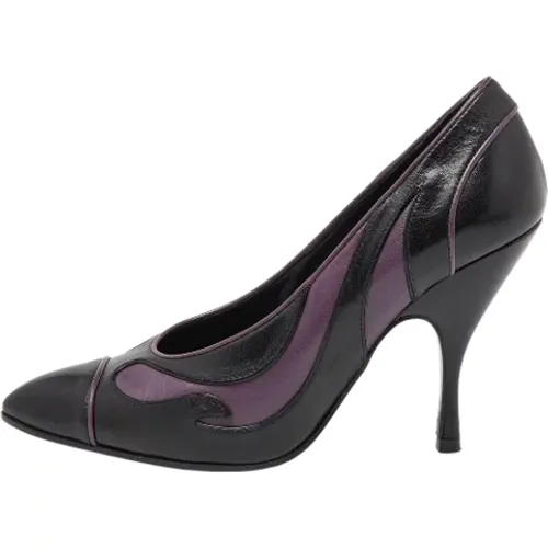 Pre-owned Leather heels , female, Sizes: 4 1/2 UK - Bottega Veneta Vintage - Modalova