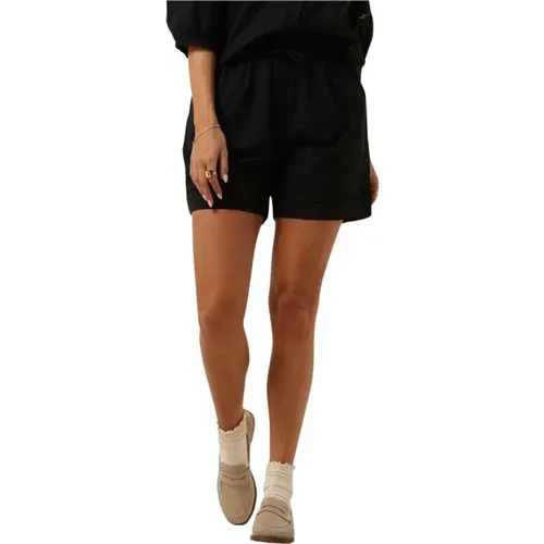 Schwarze High-Waisted Shorts für Frauen , Damen, Größe: XS - moss copenhagen - Modalova