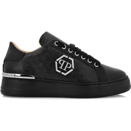 Monogram Low-Top Sneakers , male, Sizes: 10 UK, 8 UK, 9 UK, 6 UK - Philipp Plein - Modalova