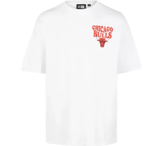 NBA Script Tee , male, Sizes: S - new era - Modalova