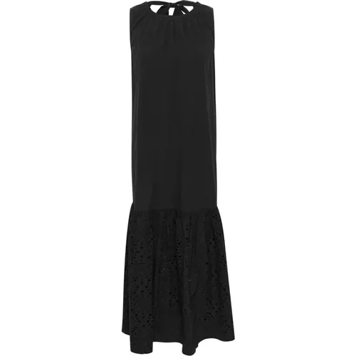 Dress with Broderie Anglaise Detail , female, Sizes: 2XL, XL, XS, M, S, 2XS - InWear - Modalova