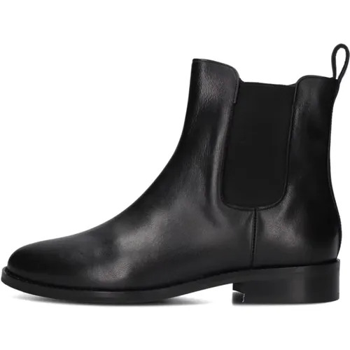 Schwarze Leder Stiefeletten,Schwarze Wildleder Stiefeletten Stilvolles Modell,Braune Wildleder Stiefeletten Stilvolles Modell - Notre-v - Modalova