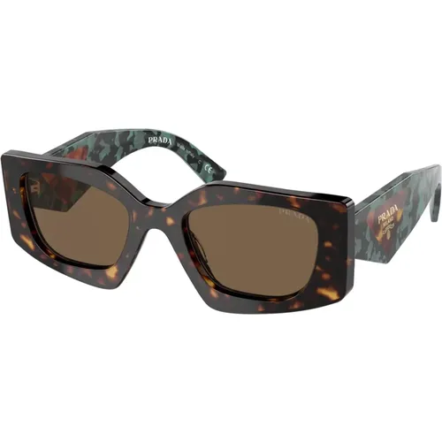 Havana/Dark Sunglasses,Stylische Sonnenbrille,/Dark Grey Sunglasses - Prada - Modalova