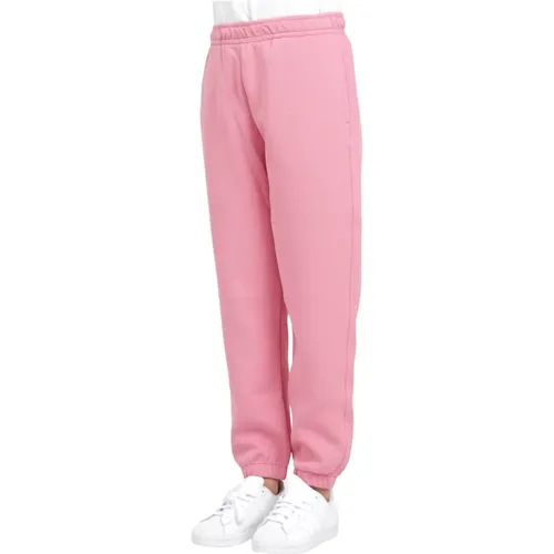 Rosa Sportliche Jogginghose Herbst Winter , Damen, Größe: M - Lacoste - Modalova