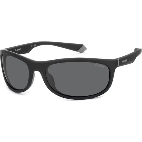 Matte Grey Sonnenbrille , unisex, Größe: 64 MM - Polaroid - Modalova