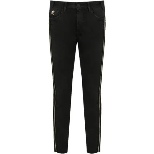 Schwarze Skinny Jeans mit Gold Details , Damen, Größe: W25 - One Teaspoon - Modalova