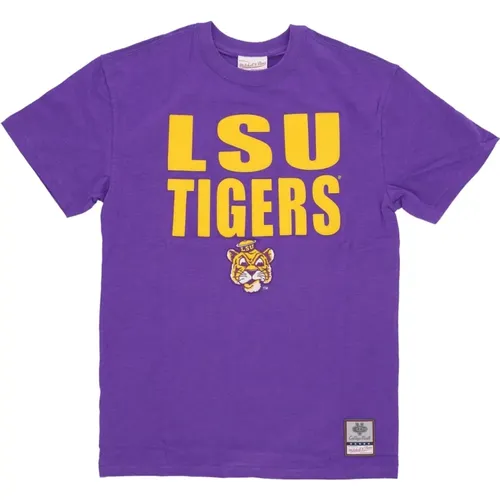 LSU Tigers Basketball Team Tee , Herren, Größe: L - Mitchell & Ness - Modalova