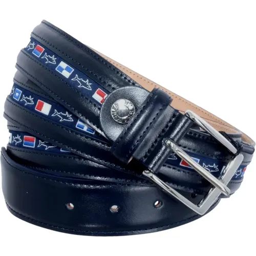 Adjustable Leather Belt , male, Sizes: 140 CM, 125 CM, 135 CM, 120 CM - PAUL & SHARK - Modalova