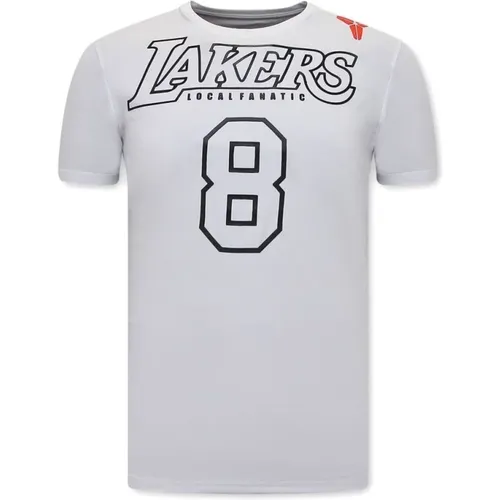 Lakers 8 Herren T-Shirt , Herren, Größe: XL - Local Fanatic - Modalova