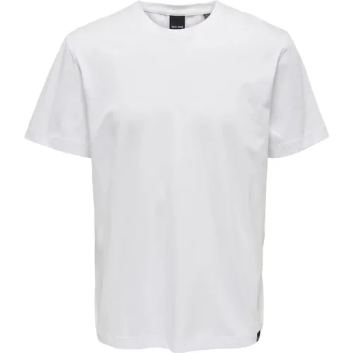 T-Shirts,Lässiges Baumwoll T-Shirt - Only & Sons - Modalova