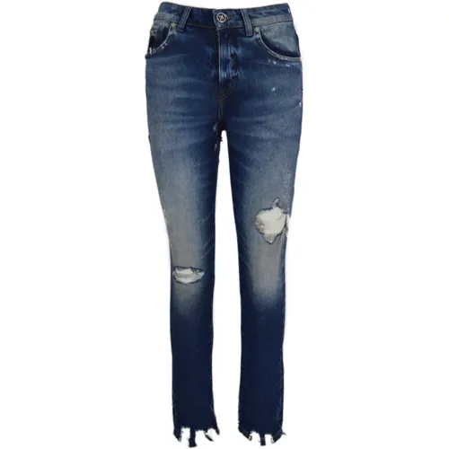 Slim Fit Jeans, Over Vestibilität , Damen, Größe: W25 - John Richmond - Modalova