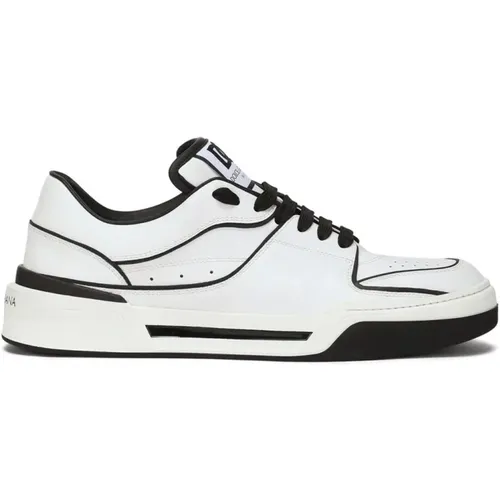 Low Top Sneaker Black White , male, Sizes: 9 1/2 UK, 7 UK, 10 UK, 8 1/2 UK, 8 UK, 9 UK, 6 UK - Dolce & Gabbana - Modalova