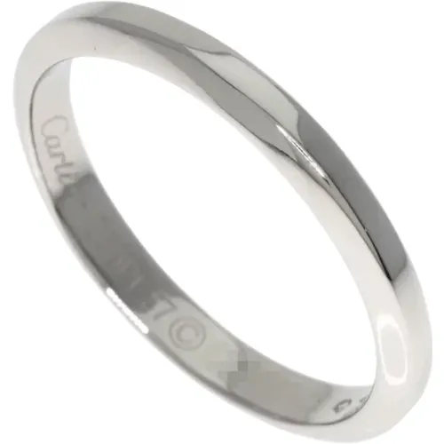 Pre-owned Platinum rings , female, Sizes: ONE SIZE - Cartier Vintage - Modalova