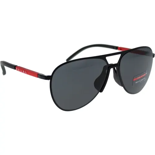 Sport Sonnenbrille mit Einfarbigen Gläsern - Prada - Modalova