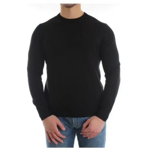 Rundhals Strickwaren, Clic Essential Sweater , Herren, Größe: XL - Emporio Armani - Modalova