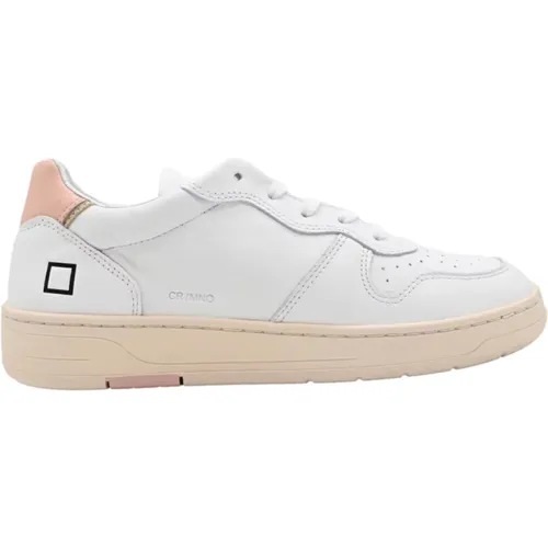 Weiße Rosa Court Sneakers D.A.T.E - D.A.T.E. - Modalova