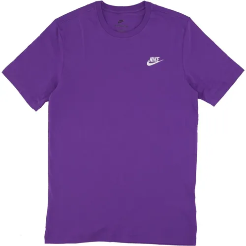 Lila Cosmos Club Tee Kurzarm , Herren, Größe: 2XL - Nike - Modalova