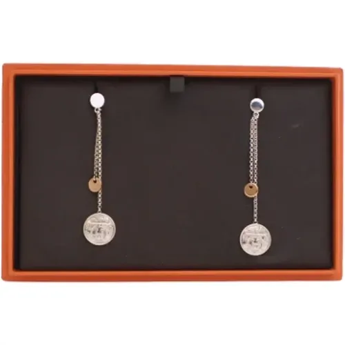 Pre-owned Metal earrings , female, Sizes: ONE SIZE - Hermès Vintage - Modalova