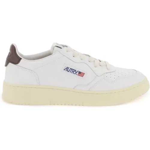 Perforated Leather Low Top Sneakers , male, Sizes: 7 UK, 6 UK, 10 UK, 8 UK - Autry - Modalova