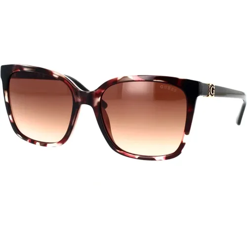 Square Sunglasses Bordeaux Gradient Lenses , female, Sizes: 57 MM - Guess - Modalova