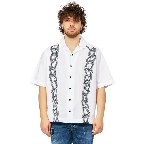 Stylish Short Sleeve Shirt , male, Sizes: L - Hugo Boss - Modalova