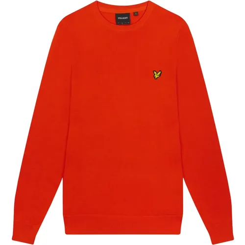 Baumwoll Rundhals Pullover , Herren, Größe: XS - Lyle & Scott - Modalova