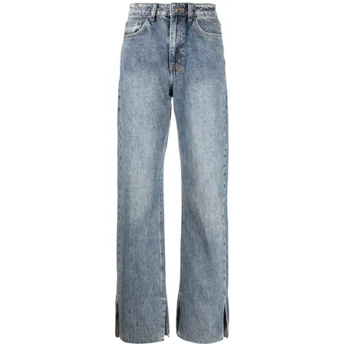 Straight Jeans with Split Hem , female, Sizes: W27 - Ksubi - Modalova