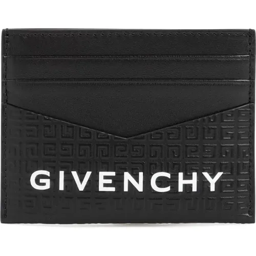 Leather Card Holder Wallet , male, Sizes: ONE SIZE - Givenchy - Modalova