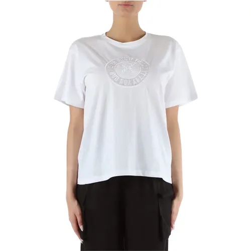 Stretch Cotton Logo Embroidered T-shirt , female, Sizes: XS, 2XS, M, S - Richmond - Modalova