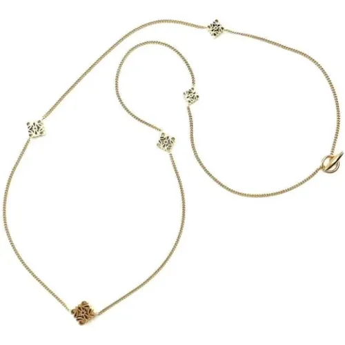 Pre-owned Metal necklaces , female, Sizes: ONE SIZE - Loewe Pre-owned - Modalova