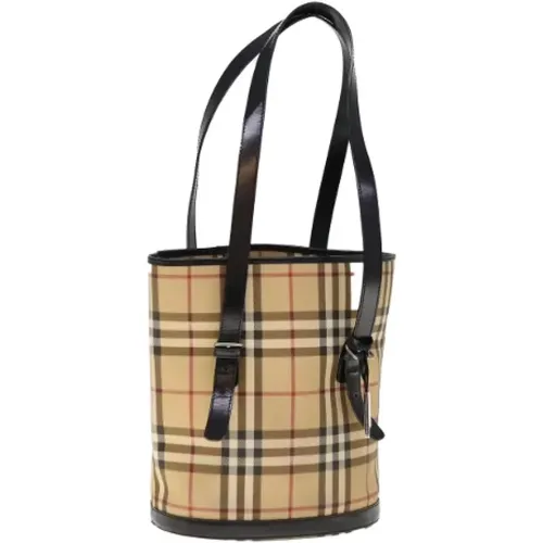 Pre-owned Canvas shoulder-bags , female, Sizes: ONE SIZE - Burberry Vintage - Modalova