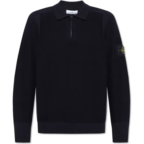 Pullover mit Kragen , Herren, Größe: 2XL - Stone Island - Modalova