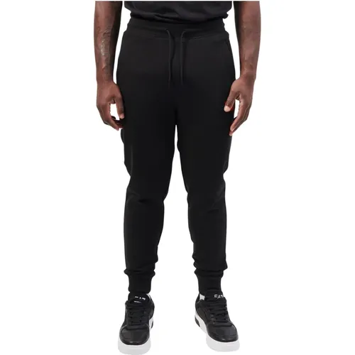 Schwarze Hose mit rotem Logopatch - Hugo Boss - Modalova